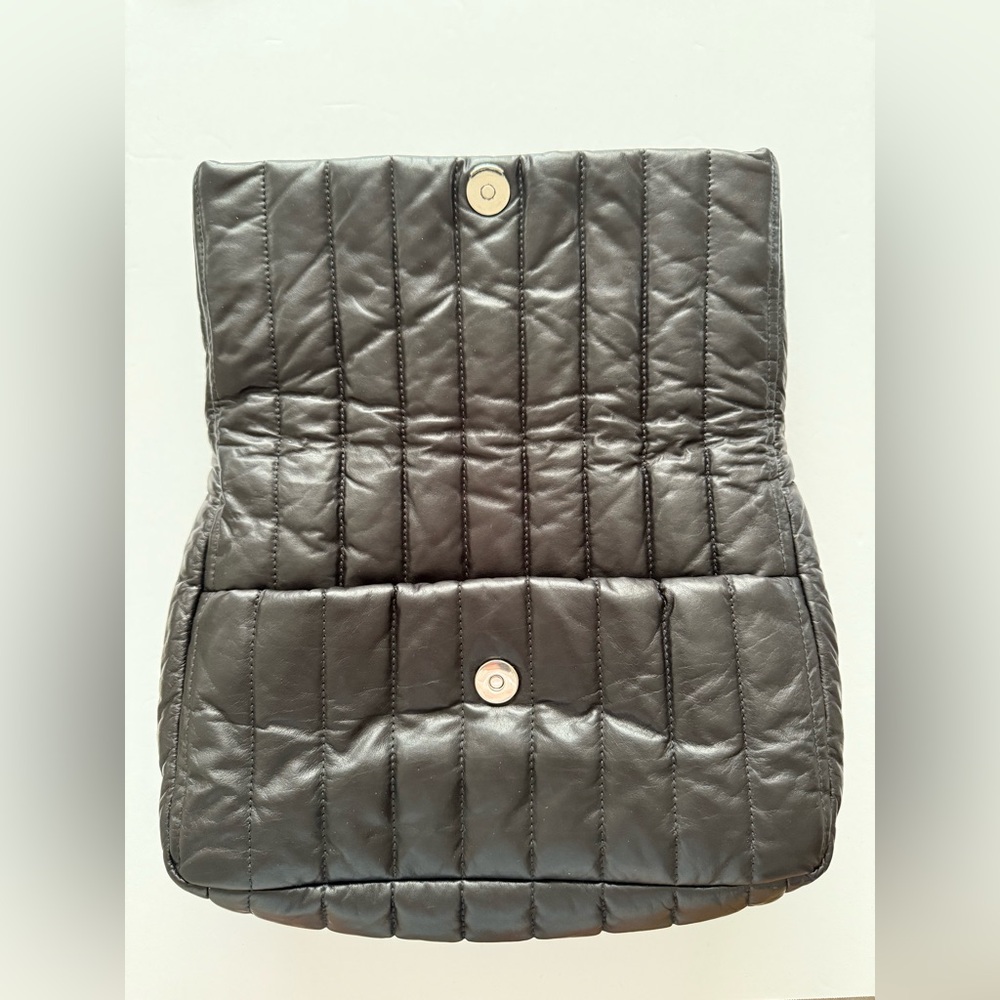 Authentic Balenciaga Logo Monaco Chain Bag S Quilted Thin Calf Black - Picture 8 of 13